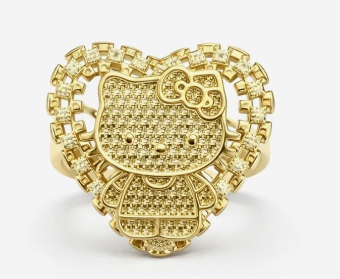 Hello Kitty 18k ring